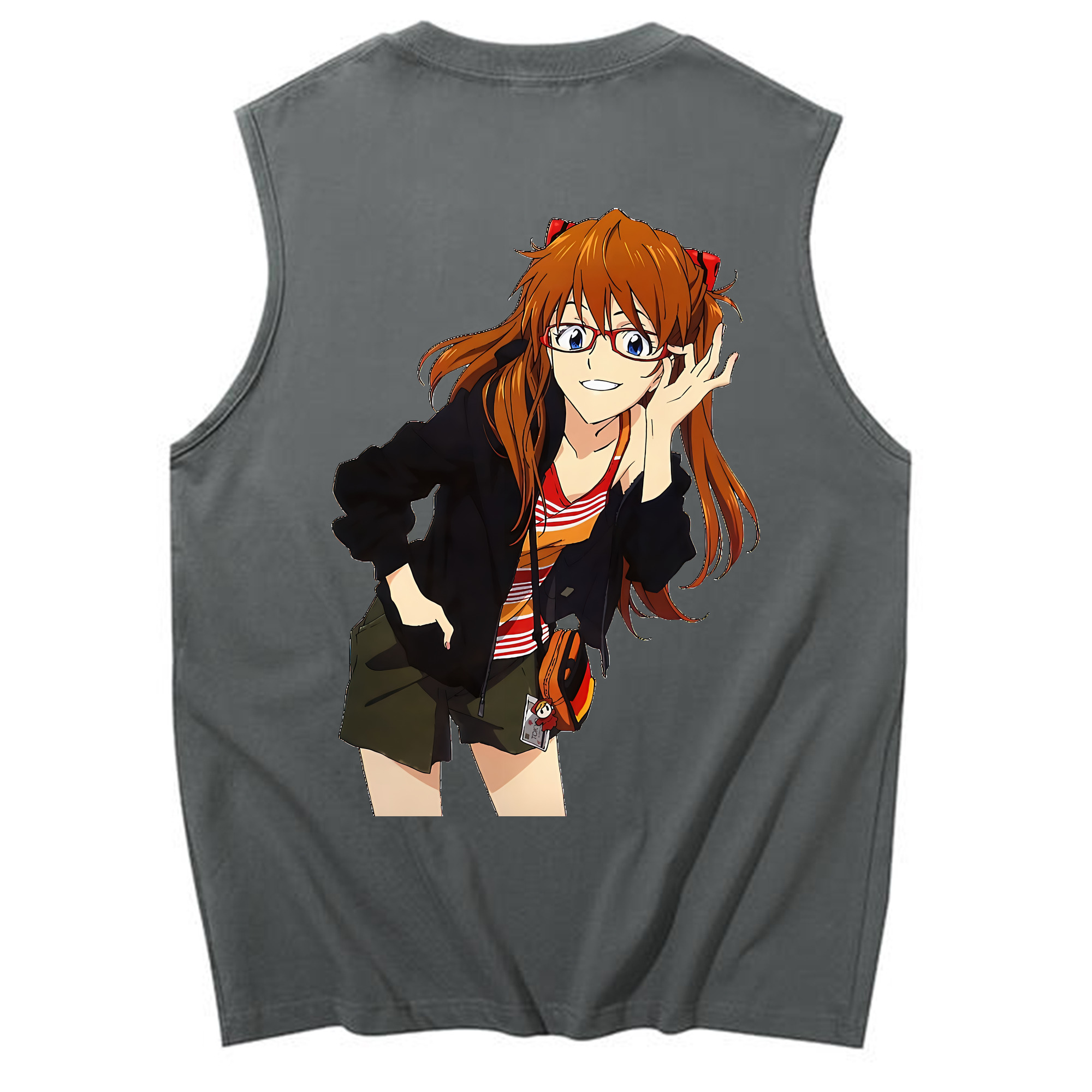 （画像用） EVA 新世紀エヴァンゲリオン コットン100％タンクトップ（背面プリント）